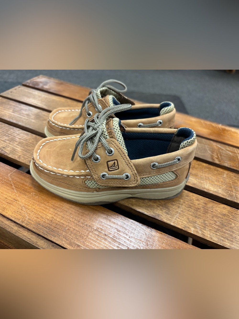 Sperry Kids Tan Boat Shoes